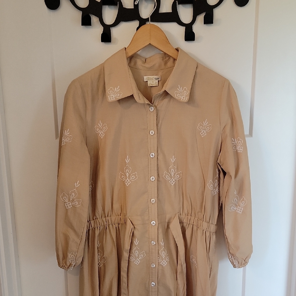 Embroidered Prairie-style Dress